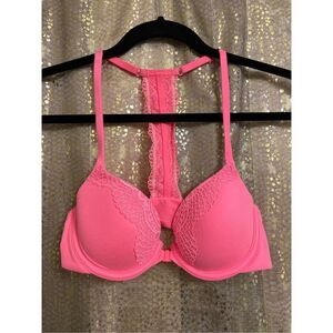 Body by Victoria Bright Pink Racerback Demi Bra, 32C